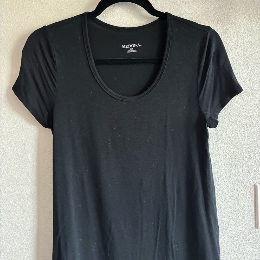 Merona Classic Black Short Sleeve Tee